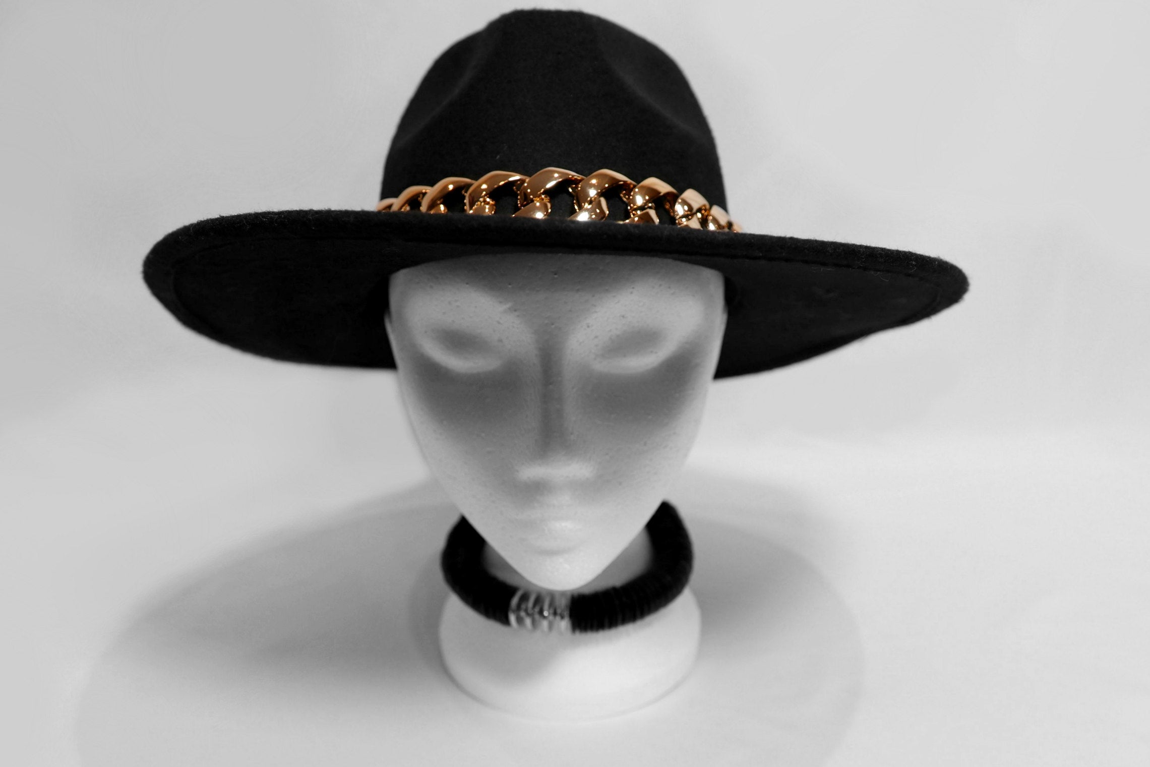 Chain Band Fedora Hat