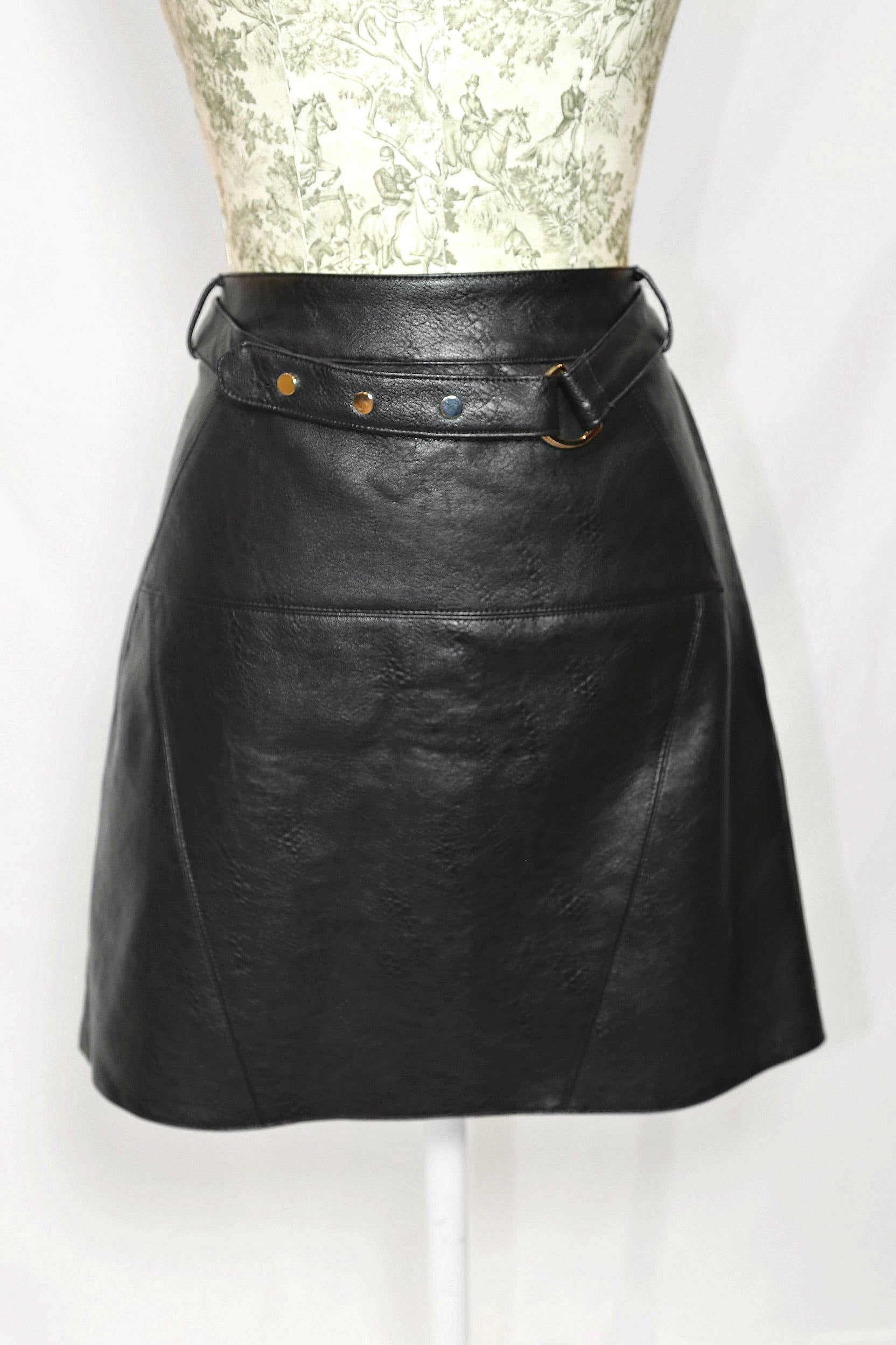 Black Leather Skirt