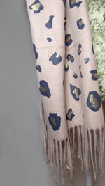 Load image into Gallery viewer, Metallic Leopard Print Scarf
